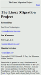 Mobile Screenshot of linux-migration.org